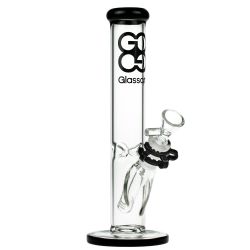 Glasscity Straight Cylinder Ice Bong | 10 Inch - Side View 1