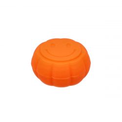 Silicone Smiley Pumpkin Stash Container | 6ml | Orange