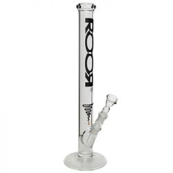 ROOR 5.0mm Black Logo Bong | 45cm - Side View 1