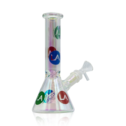 LA Pipes Limited Edition Iridescent Disco Beaker Set | 8 Inch