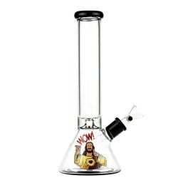 Jay and Silent Bob Percolator Beaker Ice Bong | Buddy Christ | Black - Side View 1