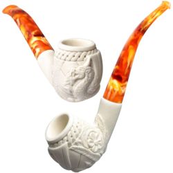 Embossed Dragon Standard Meerschaum Sherlock