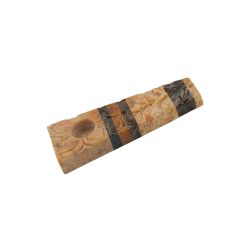 Multicolor Striped Stone Pipe | View 1