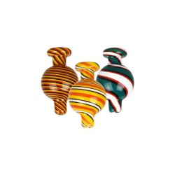 Reverse Color Glass Ball Carb Cap