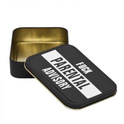 Metal Stash Tin - Fuck Parental Advisory