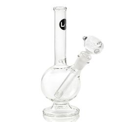 LA Pipes Simply Guy 8" Pedestal Base Ice Bong | Side view 1