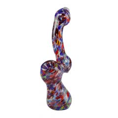 Glass Splatter Frit Bubbler Pipe | 5.5 Inch